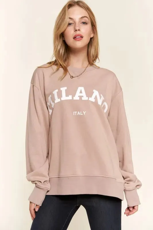 And The Why Washed Milano Pullover Sweatshirt sold by Gigi Laurent product image thumbnail 4