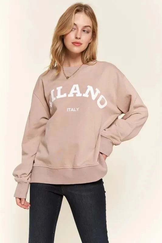 And The Why Washed Milano Pullover Sweatshirt sold by Gigi Laurent product image thumbnail 5