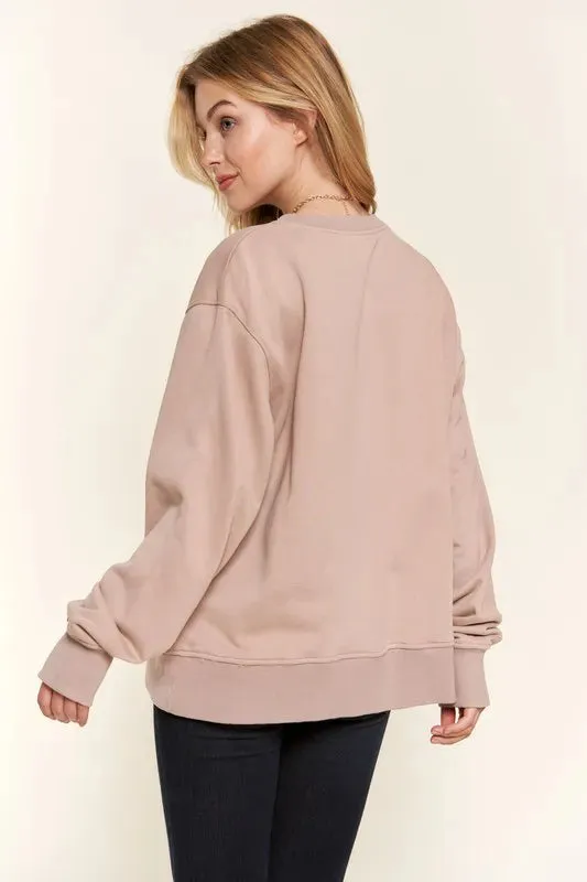 And The Why Washed Milano Pullover Sweatshirt sold by Gigi Laurent product image thumbnail 3