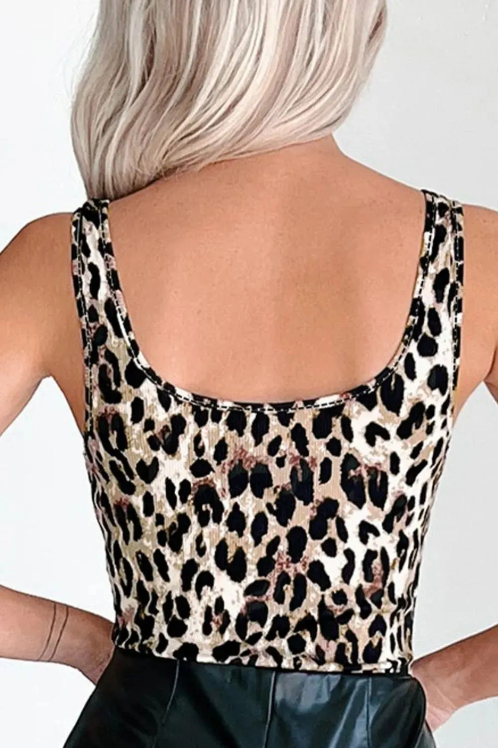 Leopard Sleeveless Bodysuit sold by Gigi Laurent product image thumbnail 3