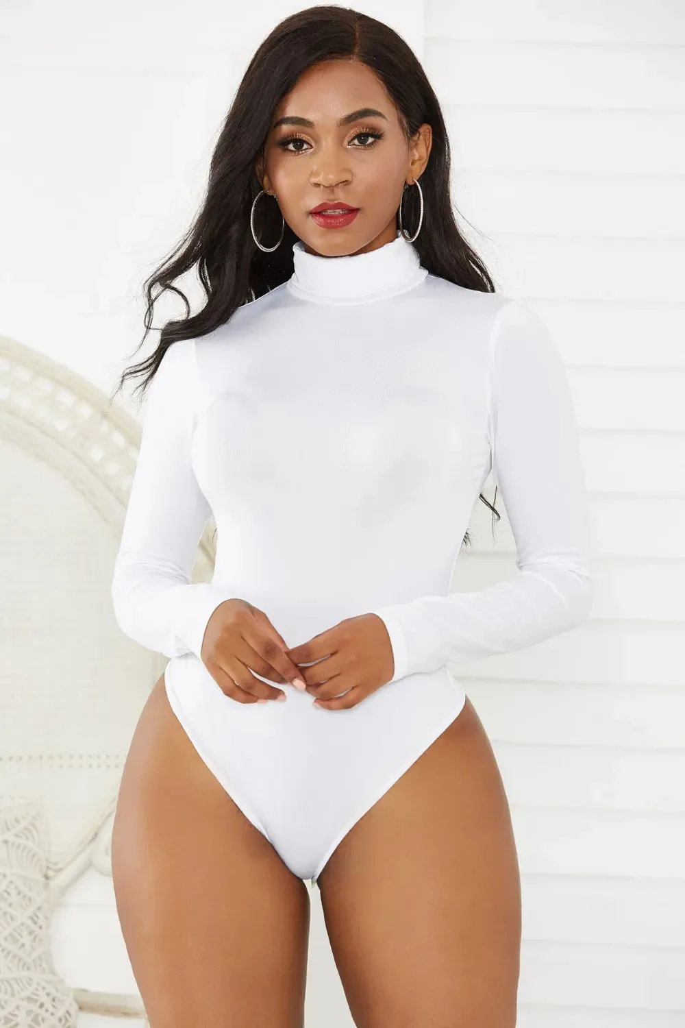 Turtleneck Long Sleeve Bodysuit sold by Gigi Laurent product image thumbnail 5