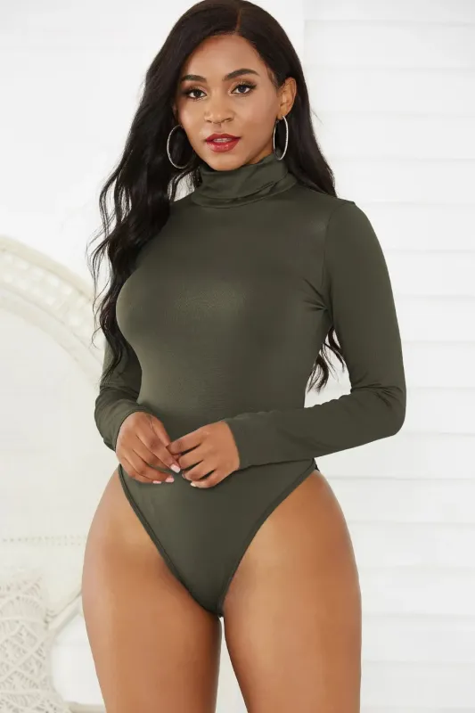 Turtleneck Long Sleeve Bodysuit sold by Gigi Laurent