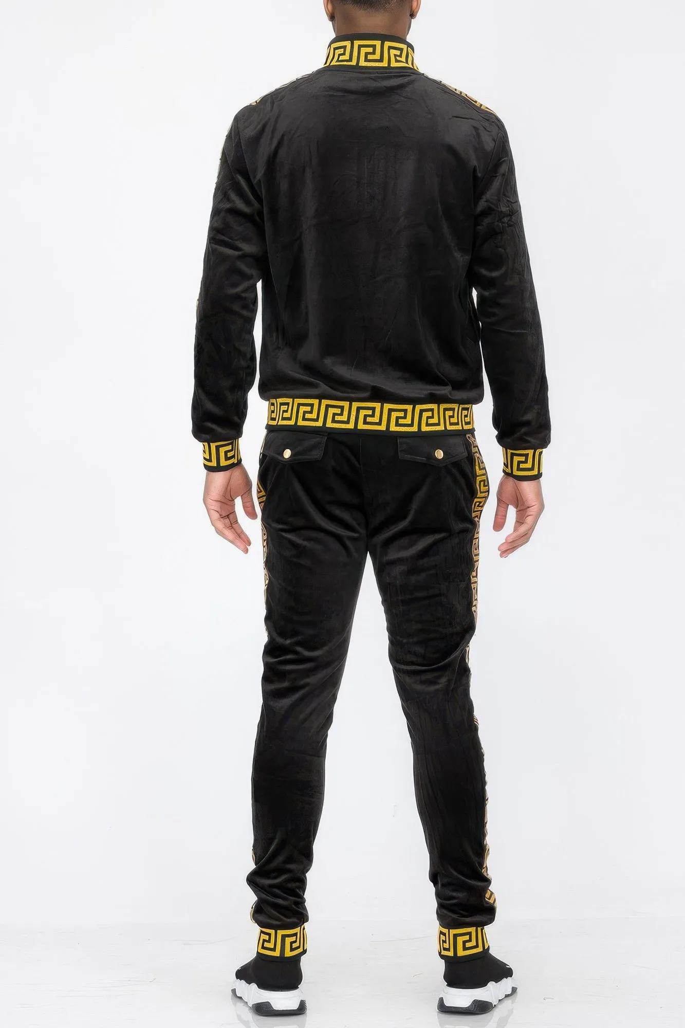 Track Set Velour Status Print Suit sold by Gigi Laurent product image thumbnail 5