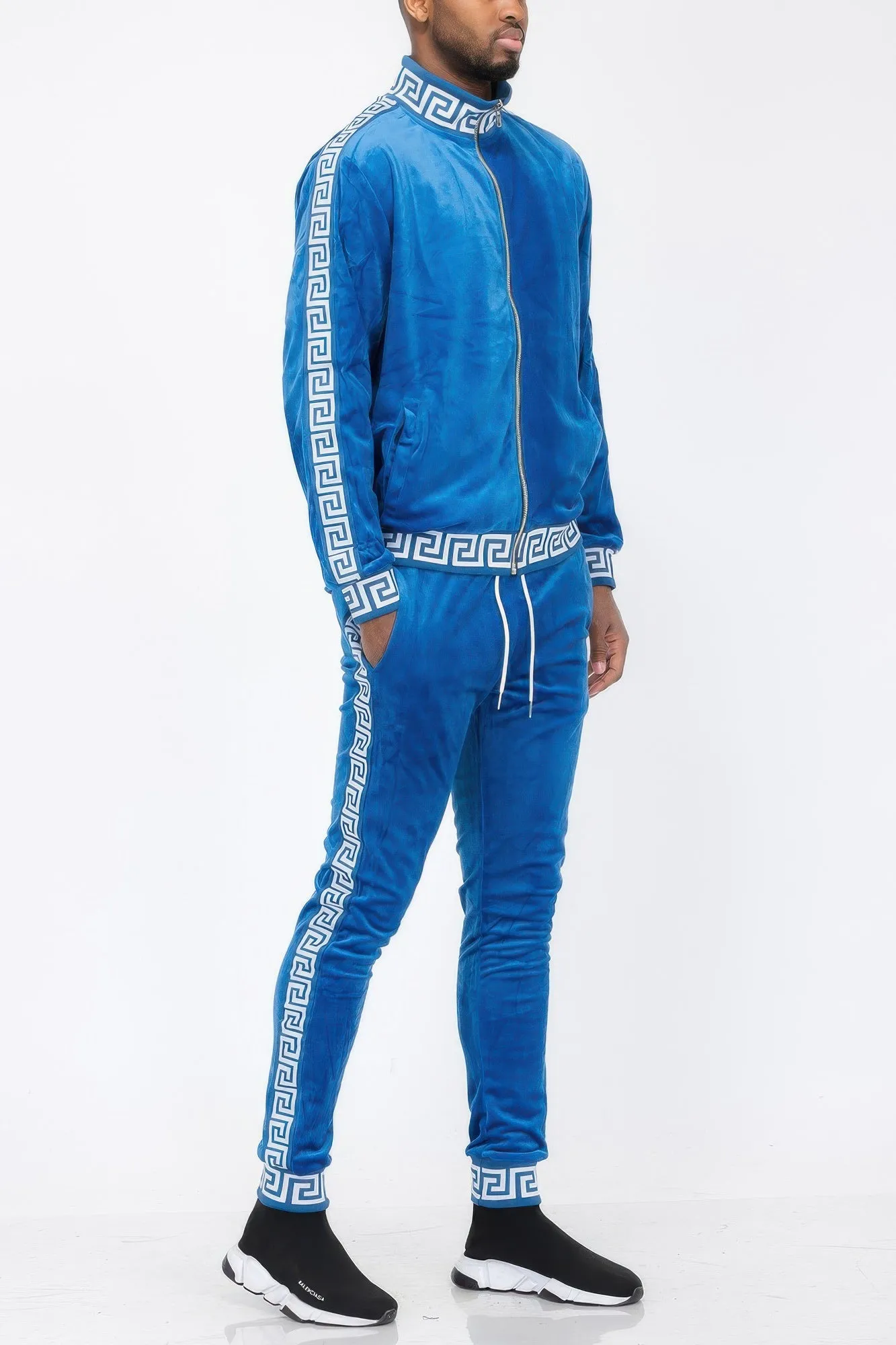 Track Set Velour Status Print Suit sold by Gigi Laurent product image thumbnail 2