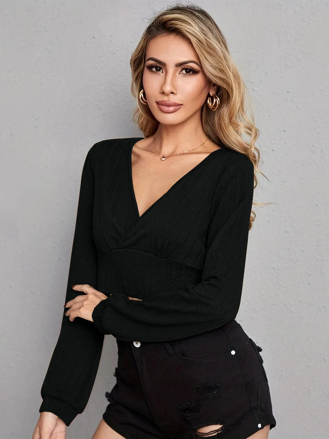 V Neck Crop Top sold by Gigi Laurent product image thumbnail 5