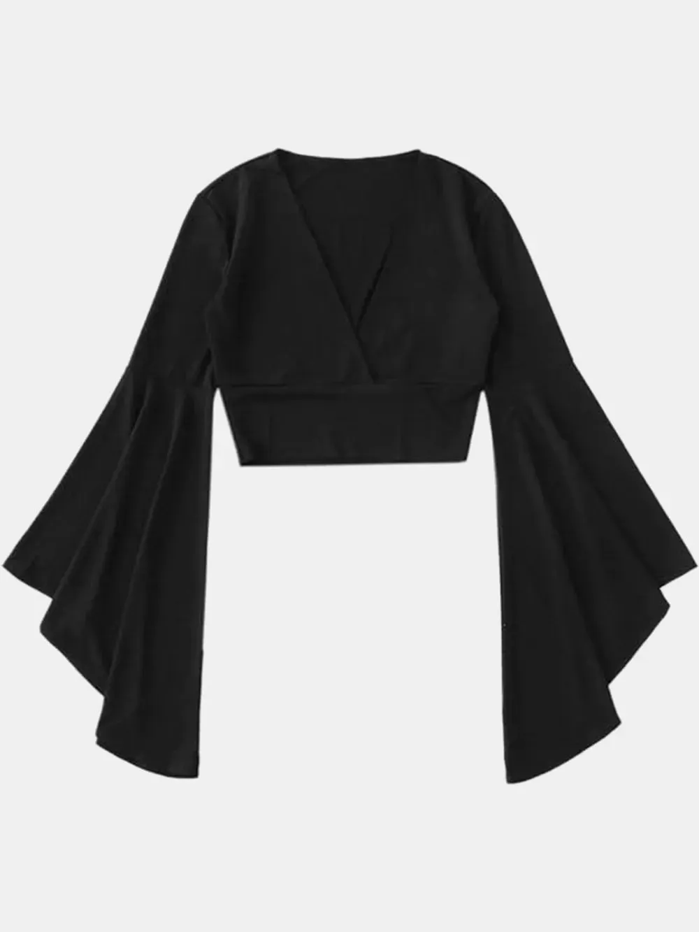 Plunge Flare Sleeve Cropped Top sold by Gigi Laurent product image thumbnail 3