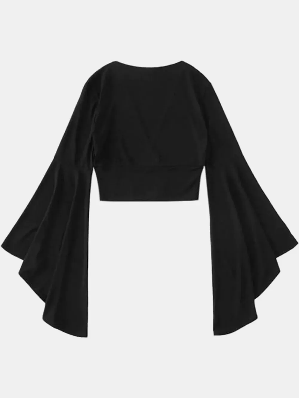 Plunge Flare Sleeve Cropped Top sold by Gigi Laurent product image thumbnail 2