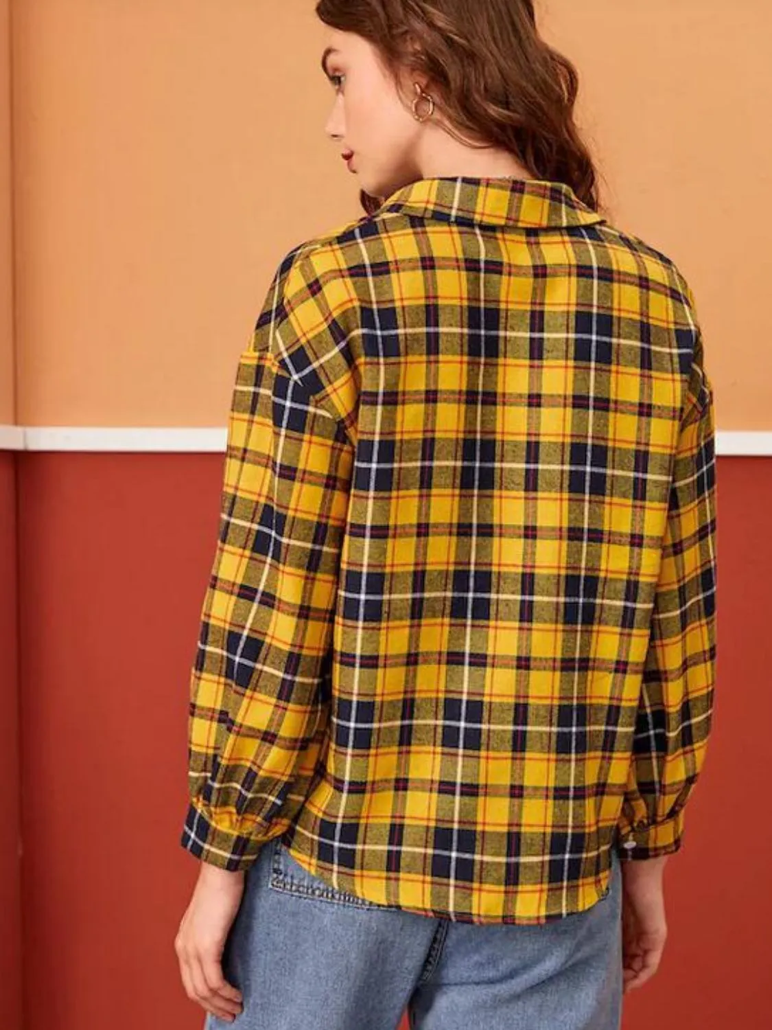 Plaid Button Down Shirt sold by Gigi Laurent product image thumbnail 2