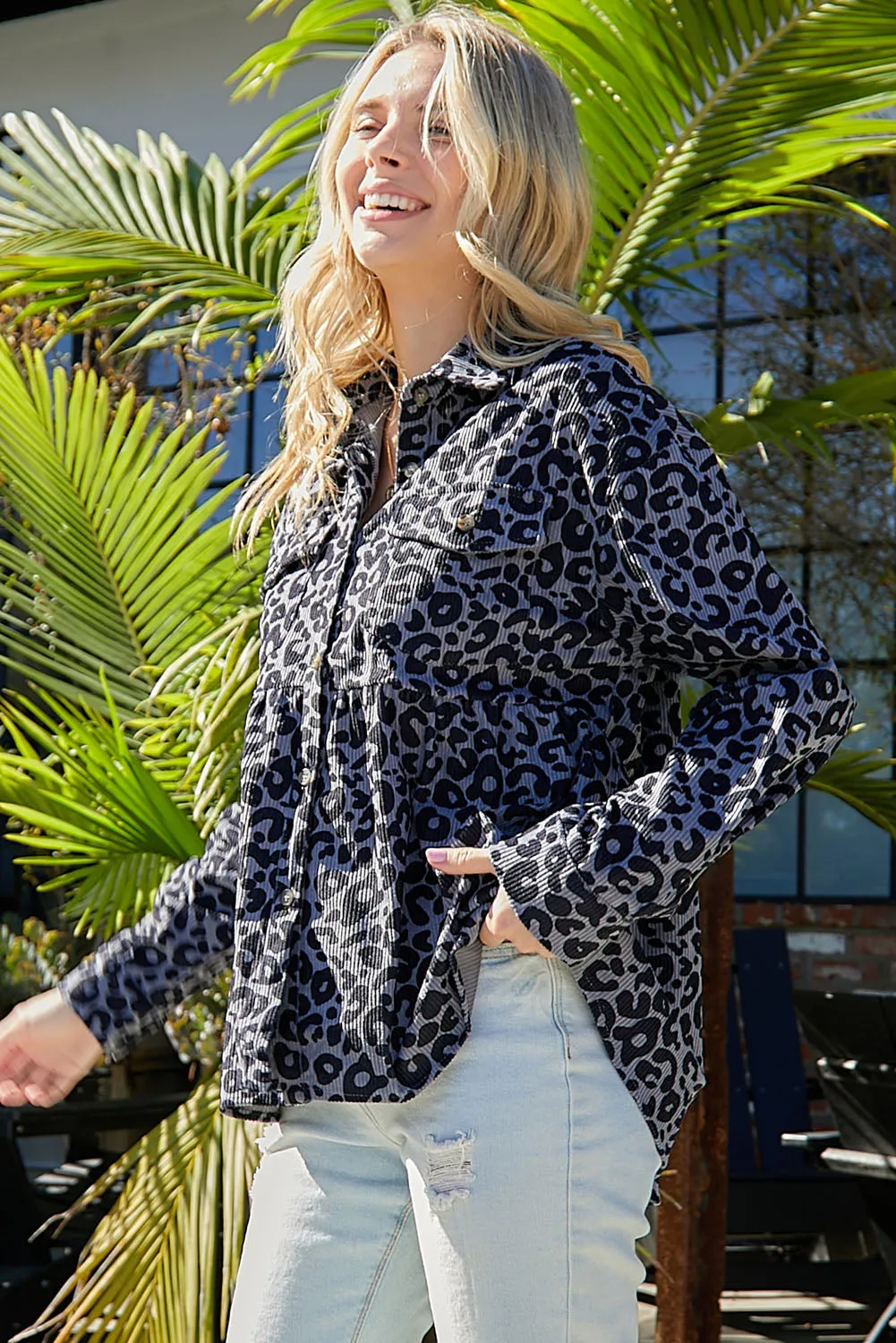 Button Down Shirt Jacket sold by Gigi Laurent product image thumbnail 3