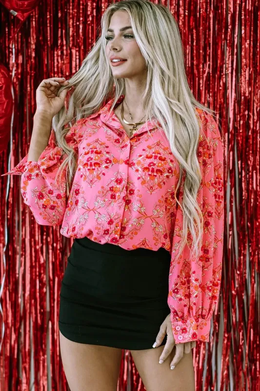 Ditsy Floral Collared Neck Shirt sold by Gigi Laurent