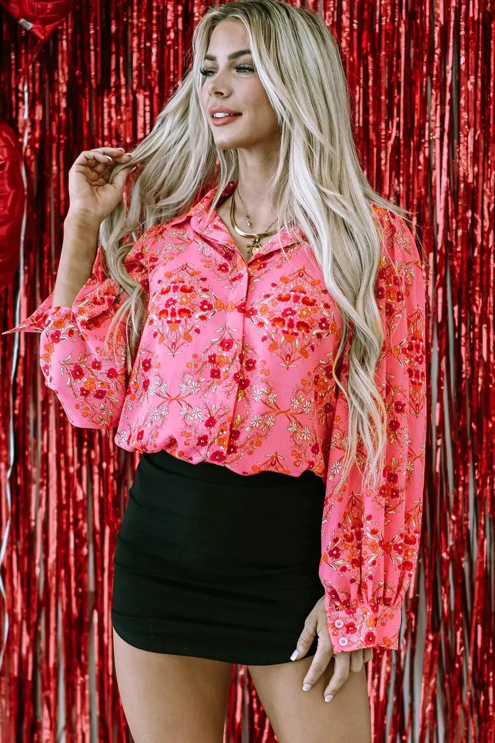 Ditsy Floral Collared Neck Shirt sold by Gigi Laurent
