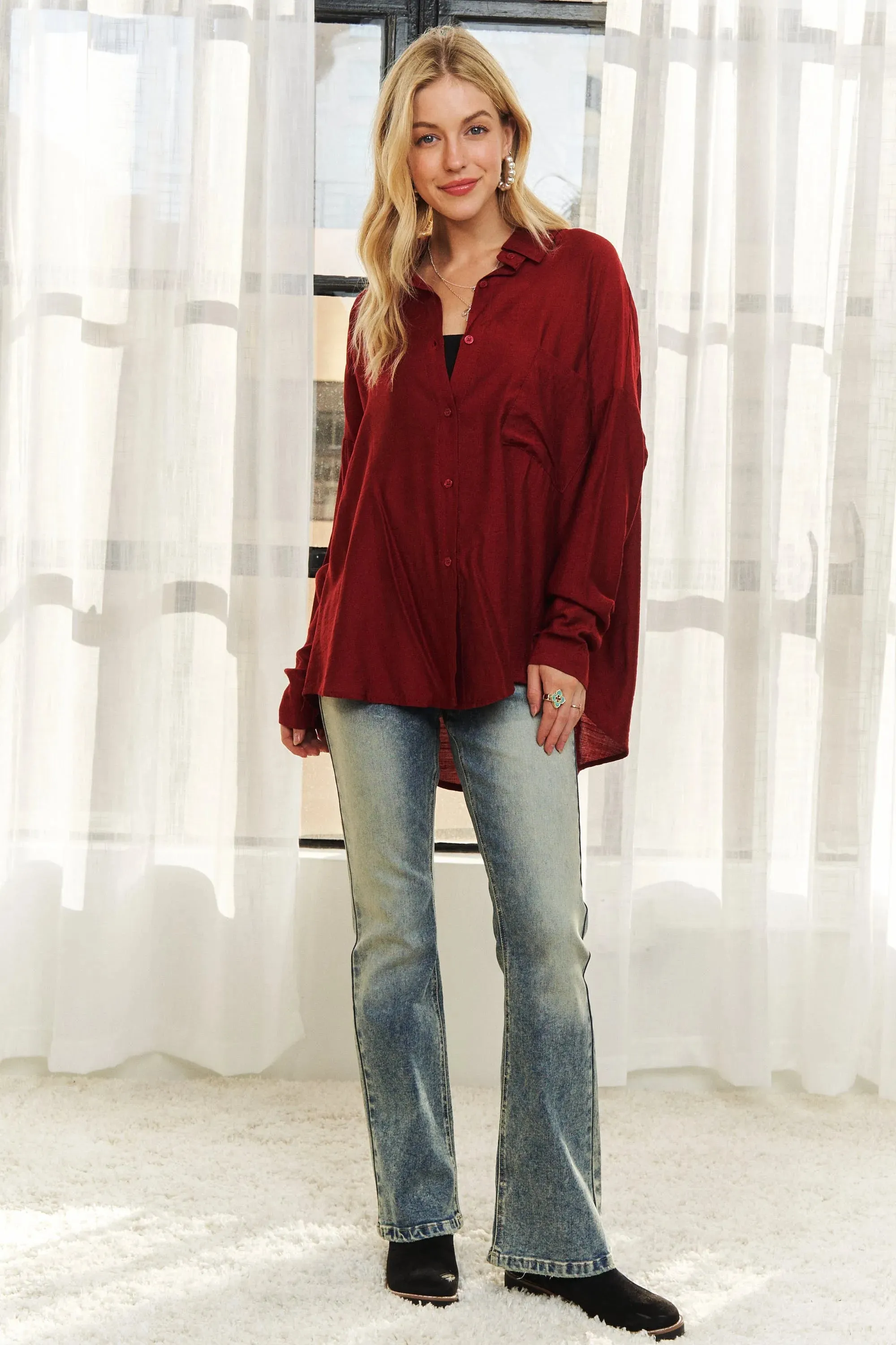 ADORA Button Down Linen Shirt sold by Gigi Laurent product image thumbnail 4