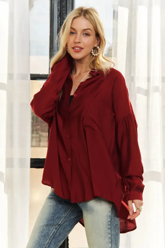 ADORA Button Down Linen Shirt sold by Gigi Laurent