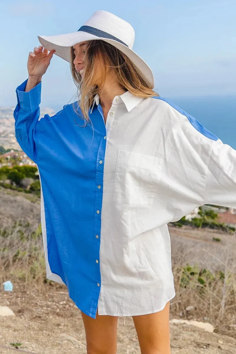 BiBi Oversized Color Block Shirt sold by Gigi Laurent product image thumbnail 2
