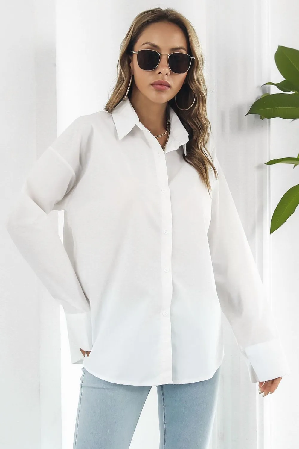 Dropped Shoulder Longline Shirt sold by Gigi Laurent product image thumbnail 3