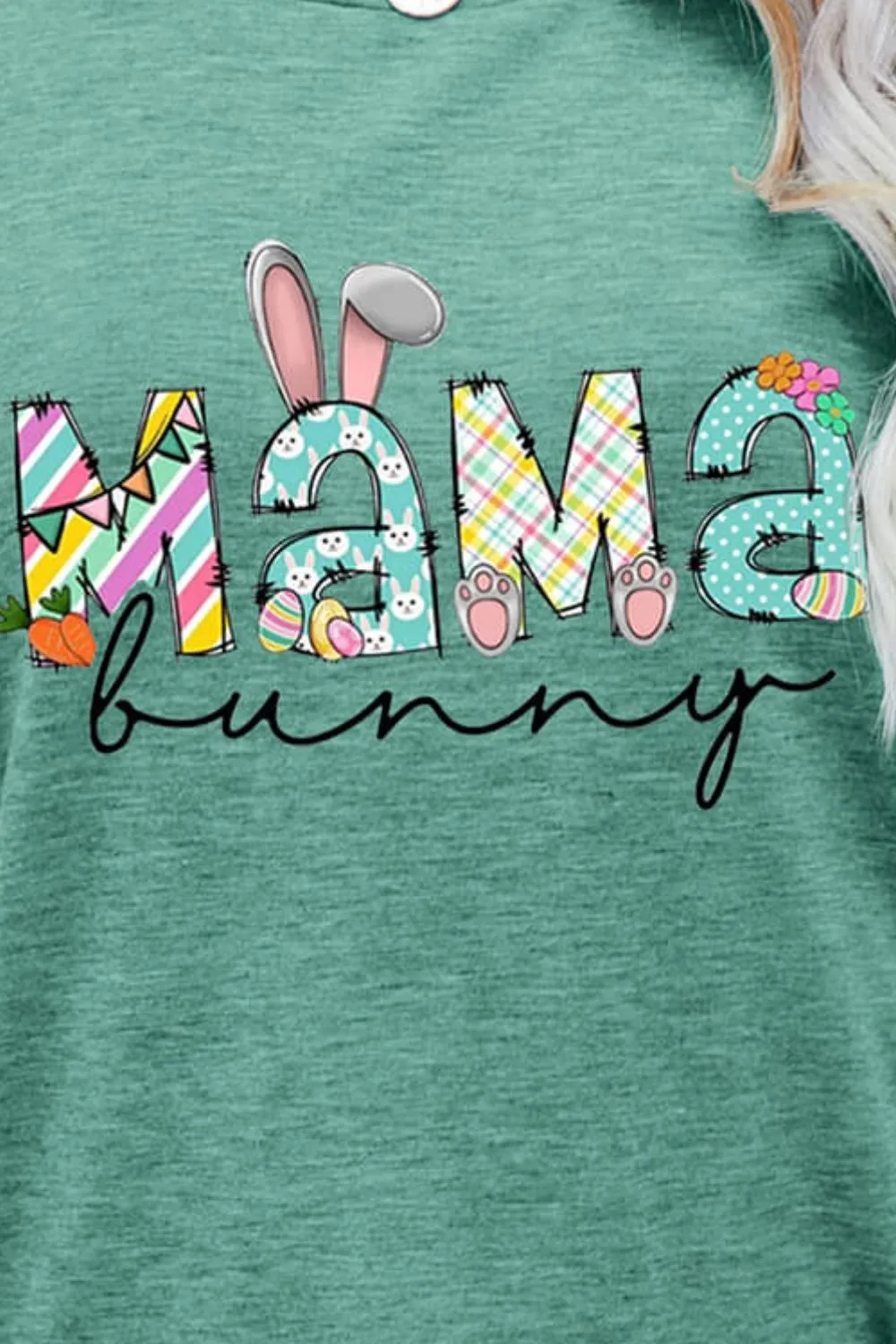 MAMA BUNNY Easter Graphic Tee sold by Gigi Laurent product image thumbnail 3