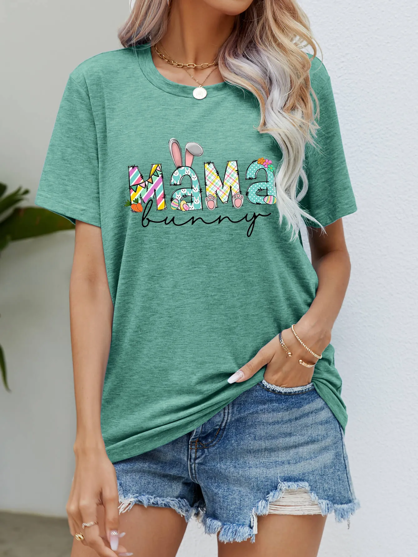 MAMA BUNNY Easter Graphic Tee sold by Gigi Laurent