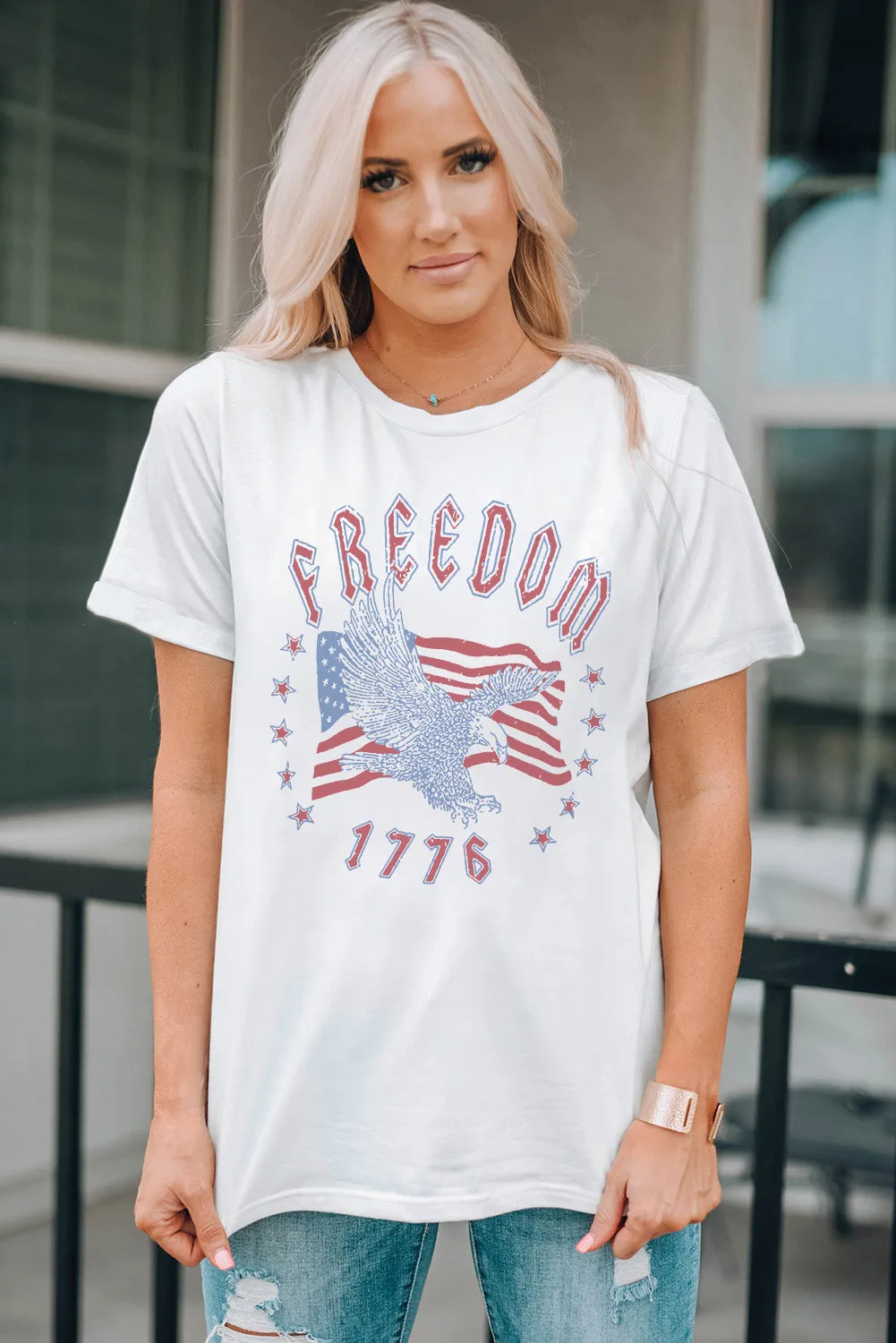 FREEDOM 1776 Graphic Tee sold by Gigi Laurent product image thumbnail 2