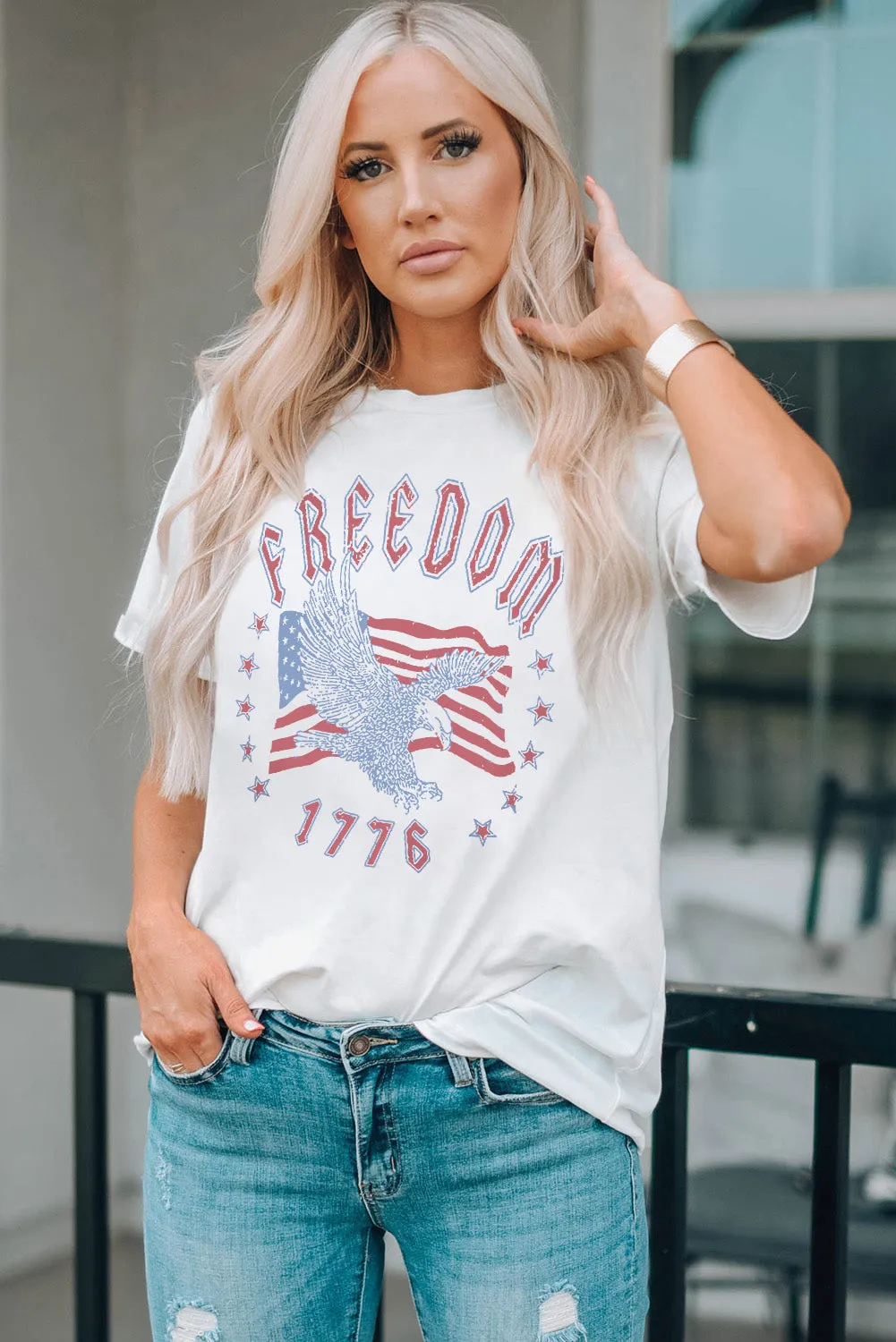 FREEDOM 1776 Graphic Tee sold by Gigi Laurent