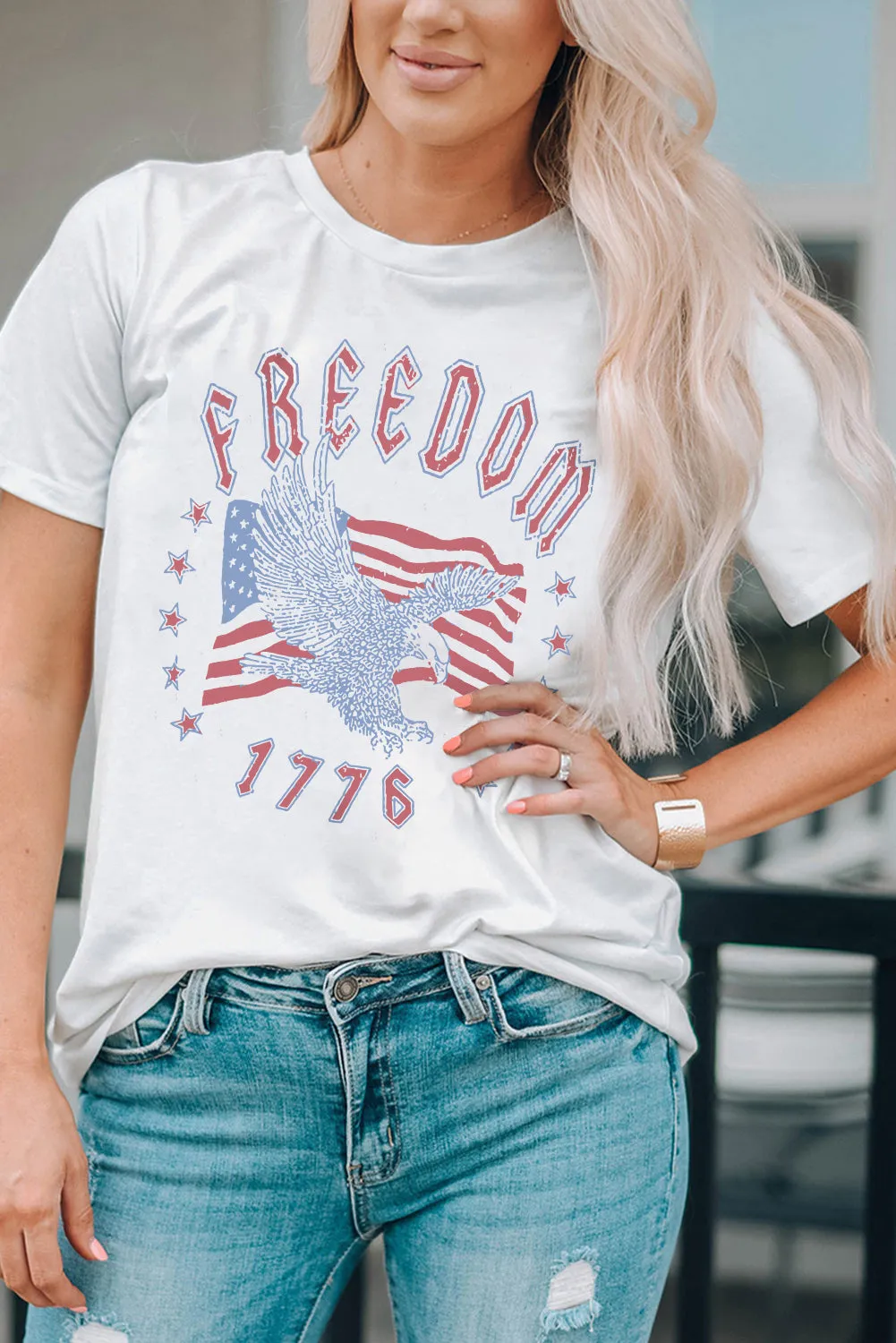FREEDOM 1776 Graphic Tee sold by Gigi Laurent product image thumbnail 3