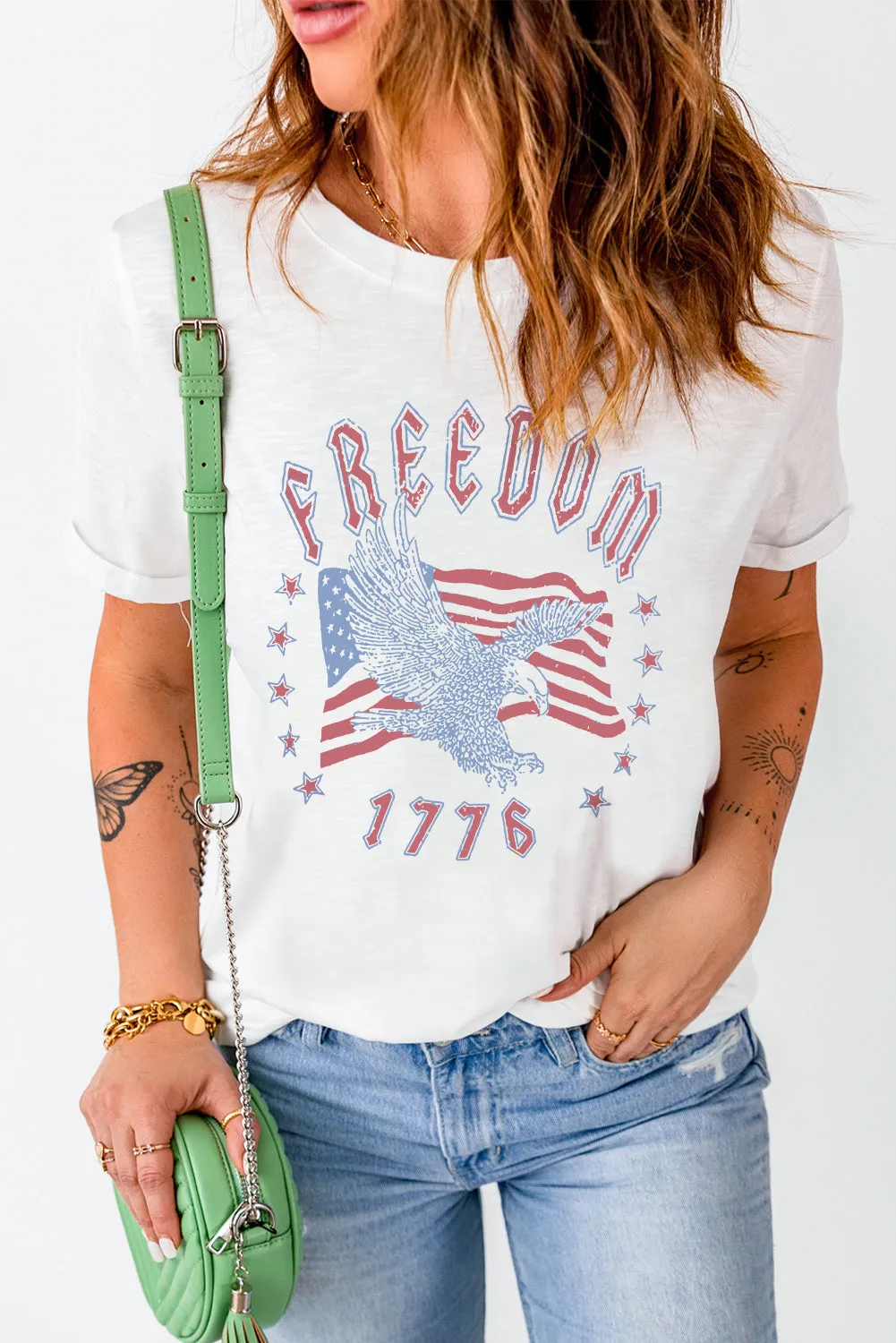 FREEDOM 1776 Graphic Tee sold by Gigi Laurent product image thumbnail 4