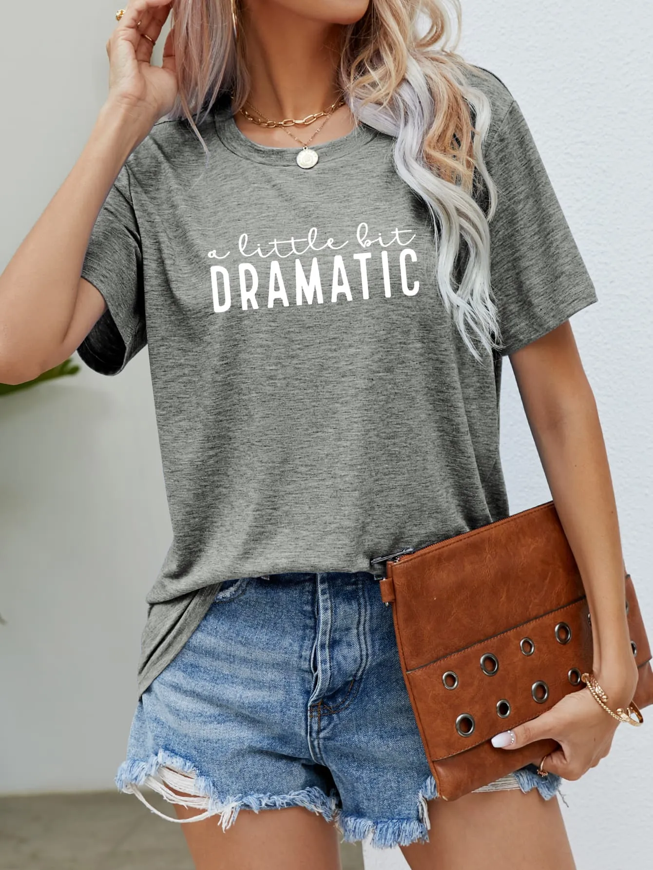 A LITTLE BIT DRAMATIC Graphic Tee sold by Gigi Laurent product image thumbnail 4