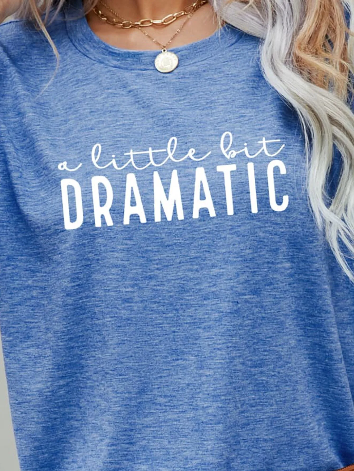 A LITTLE BIT DRAMATIC Graphic Tee sold by Gigi Laurent product image thumbnail 3
