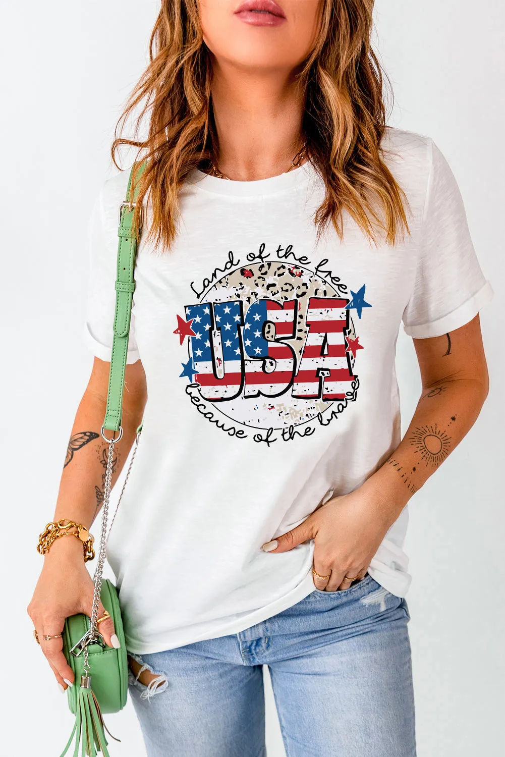 USA Graphic Round Neck Tee sold by Gigi Laurent product image thumbnail 3