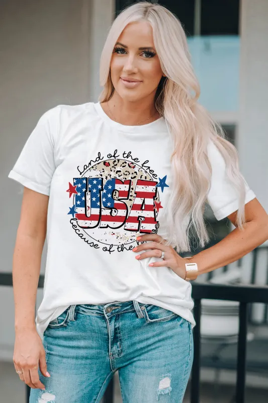 USA Graphic Round Neck Tee sold by Gigi Laurent