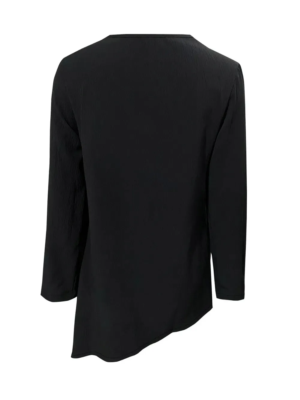 Asymmetrical Neck Long Sleeve Blouse sold by Gigi Laurent product image thumbnail 2