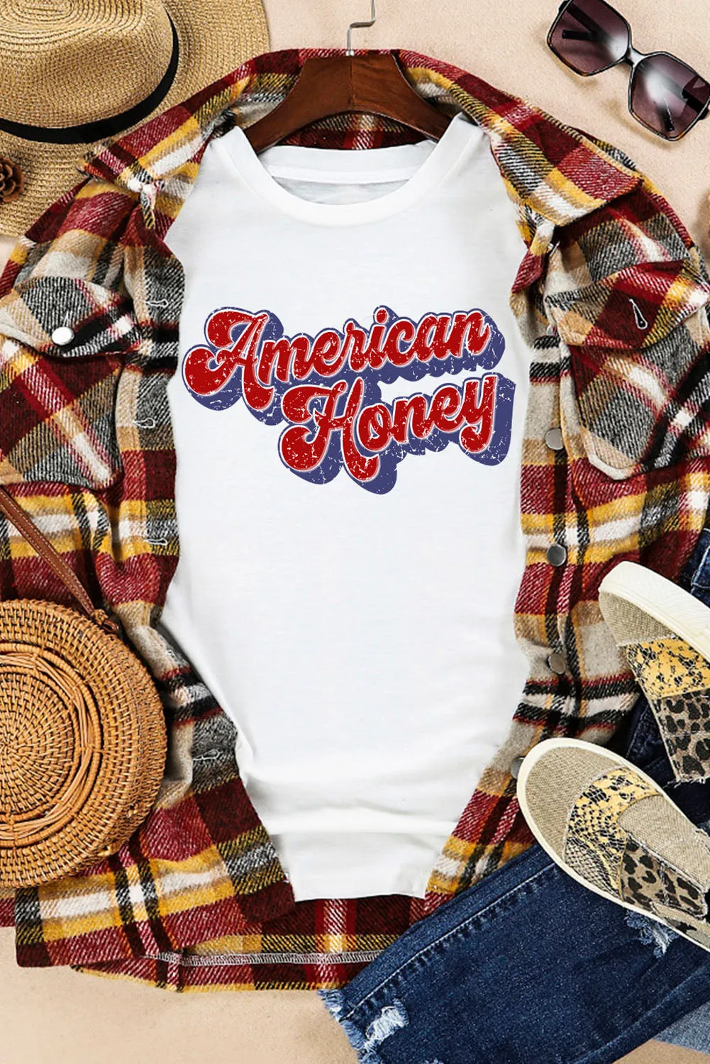 American HONEY Cuffed Tee sold by Gigi Laurent product image thumbnail 3