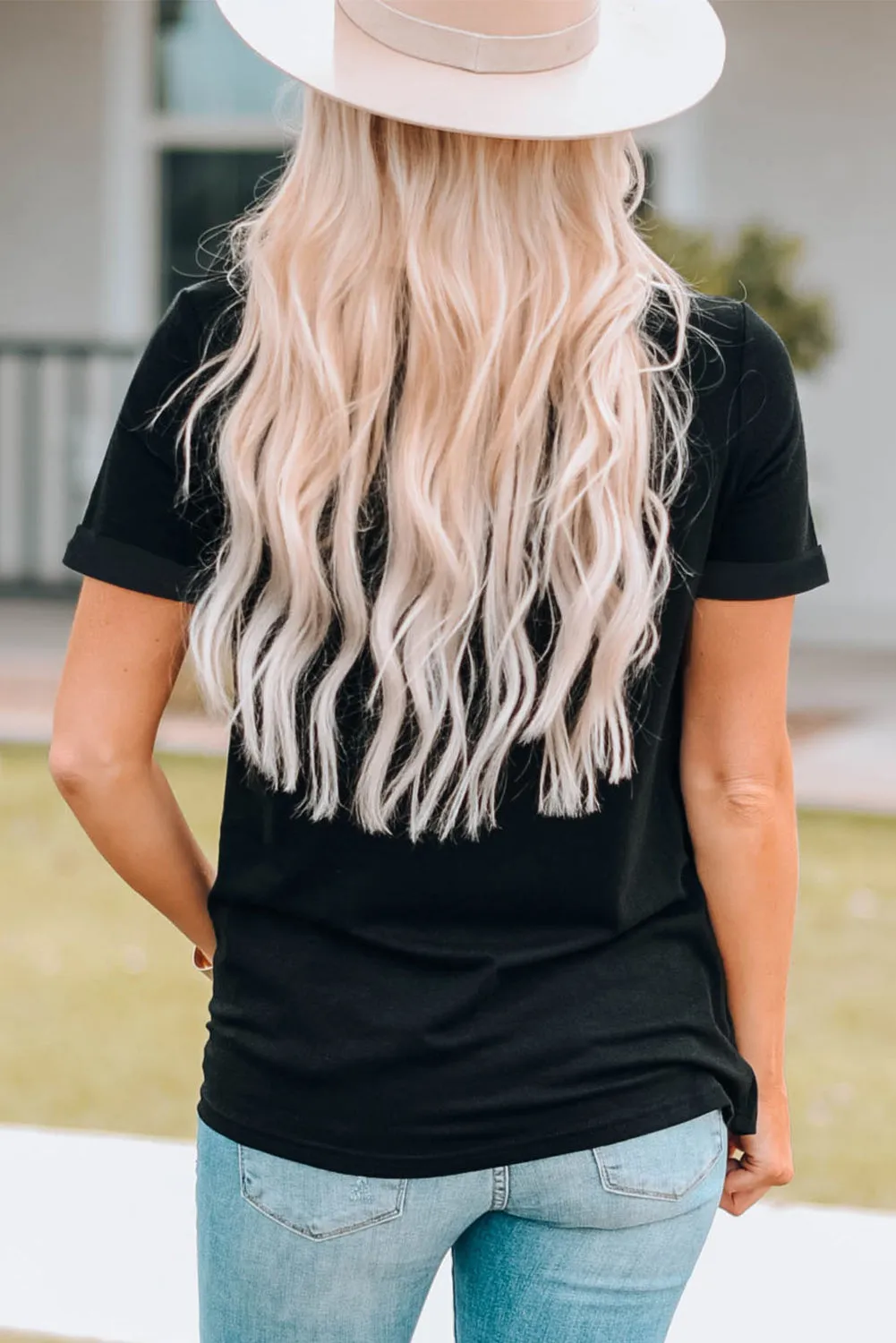 Western Printed Crewneck Graphic Tee sold by Gigi Laurent product image thumbnail 2