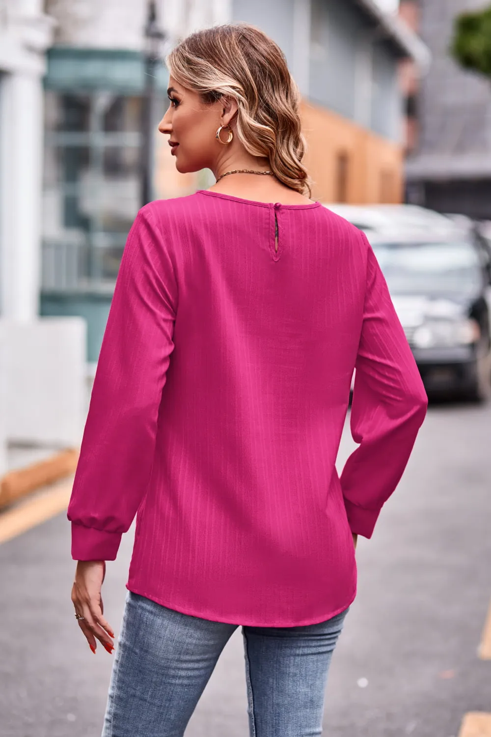 Round Neck Long Sleeve Tee sold by Gigi Laurent product image thumbnail 2