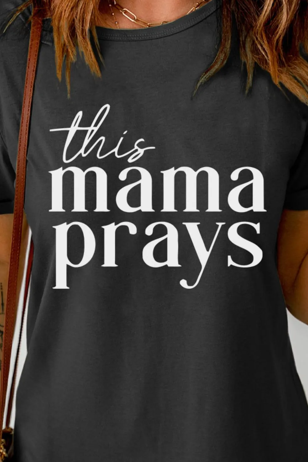 THIS MAMA PRAYS Graphic Tee sold by Gigi Laurent product image thumbnail 3