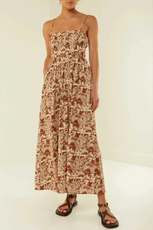 Printed Square Neck Cami Dress sold by Gigi Laurent