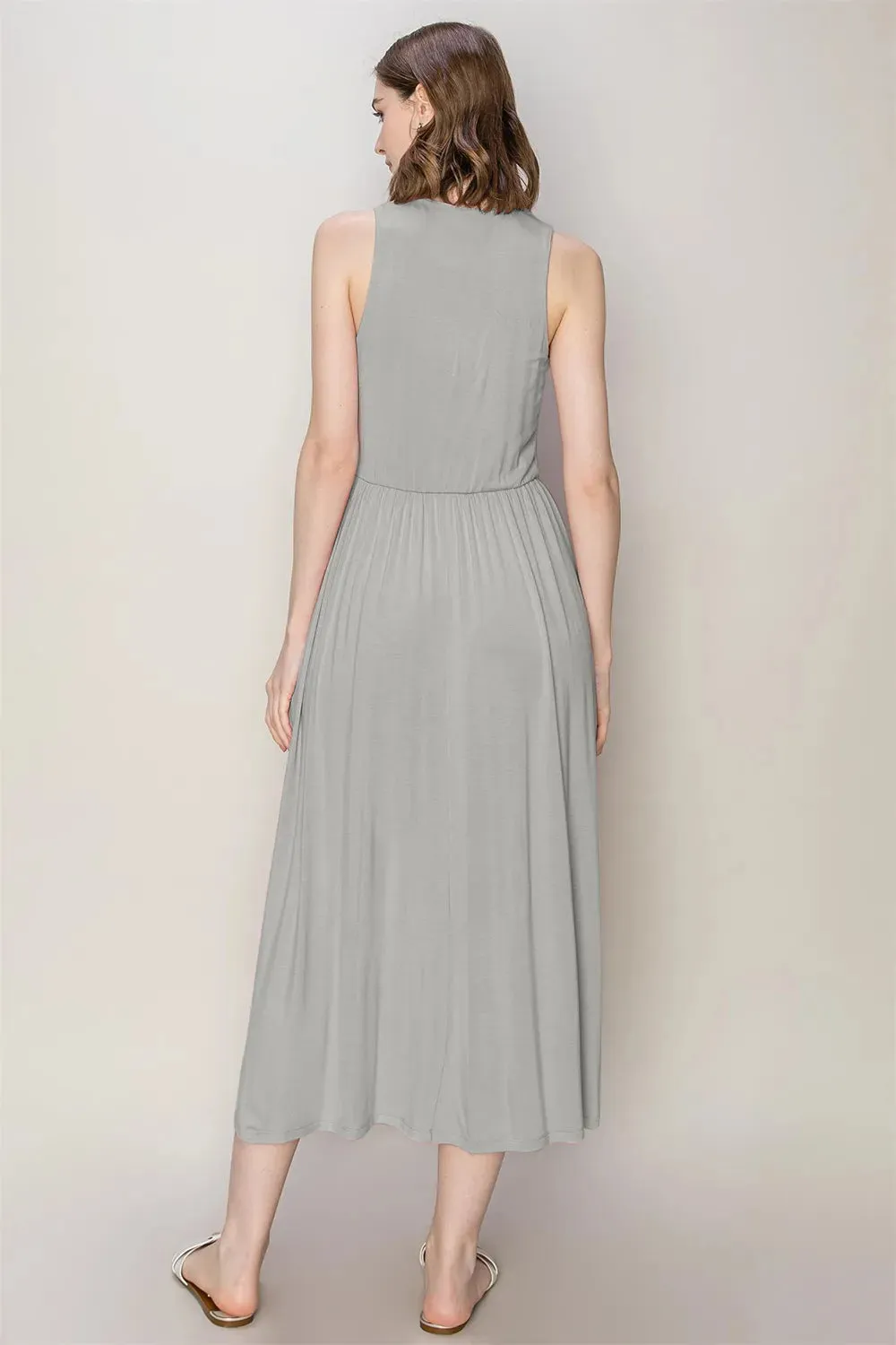 HYFVE Sleeveless Slit Midi Dress sold by Gigi Laurent product image thumbnail 2