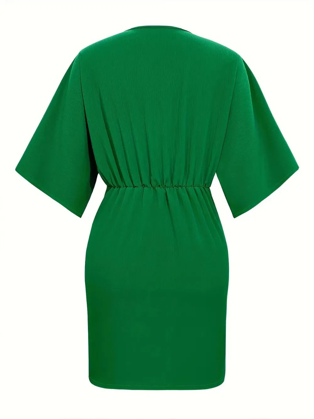 Ruched Surplice Half Sleeve Mini Dress sold by Gigi Laurent product image thumbnail 2