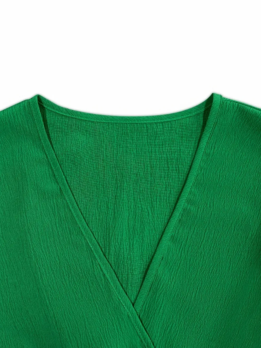 Ruched Surplice Half Sleeve Mini Dress sold by Gigi Laurent product image thumbnail 3