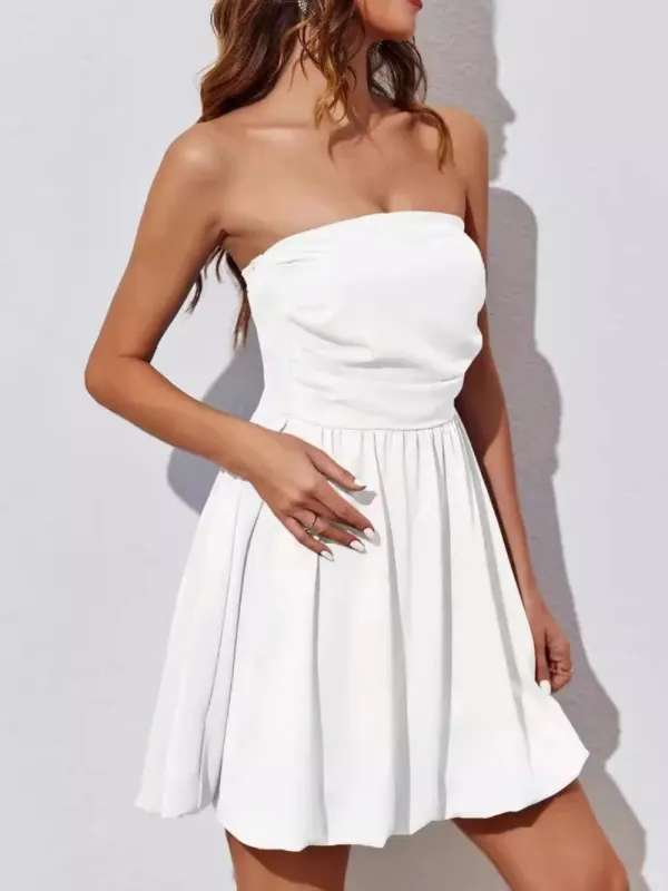 Ruched Tube Mini Dress sold by Gigi Laurent