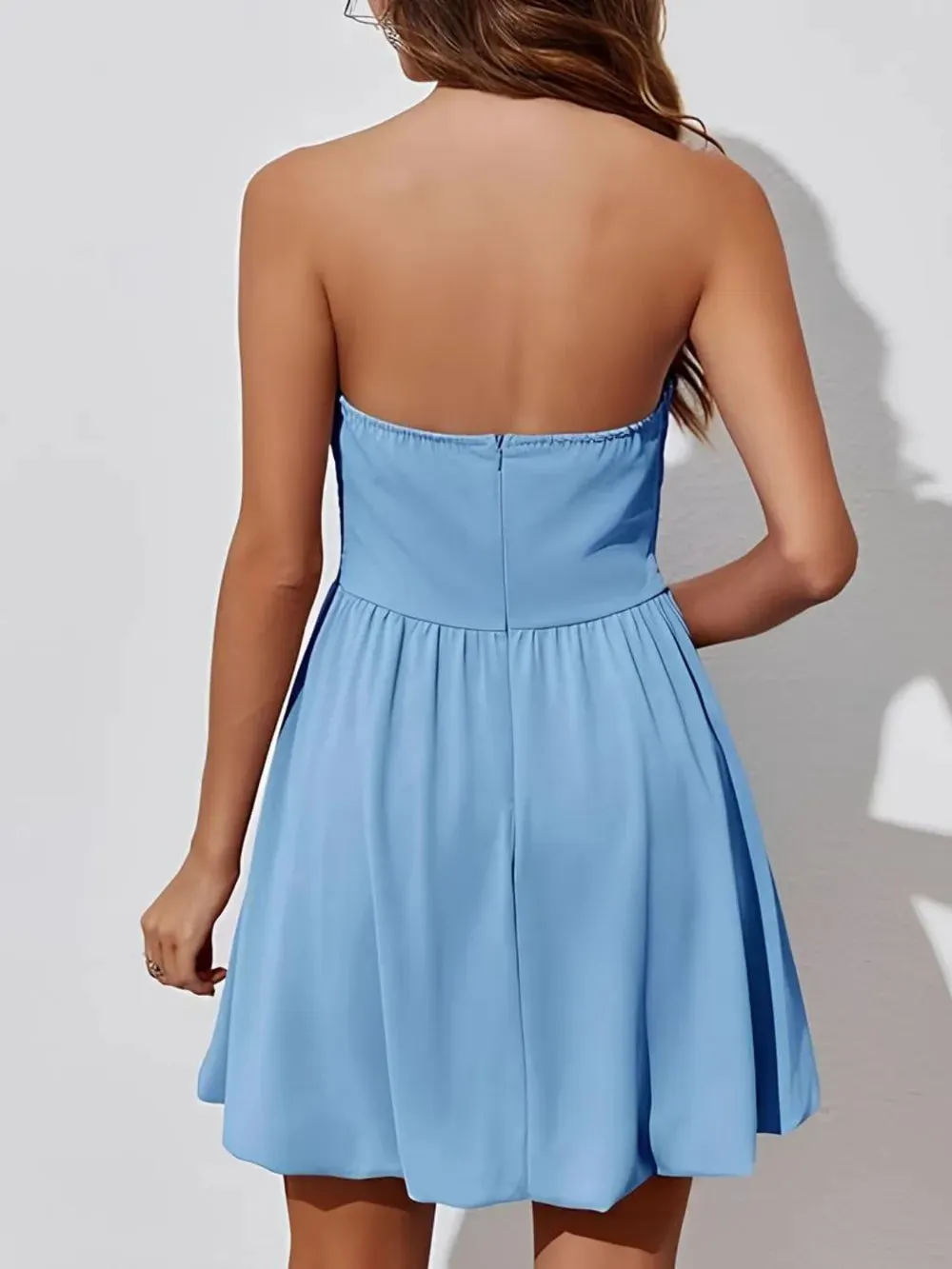 Ruched Tube Mini Dress sold by Gigi Laurent product image thumbnail 3