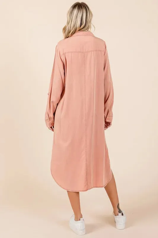 Mittoshop Button Down Long Sleeve Shirt Dress sold by Gigi Laurent product image thumbnail 5