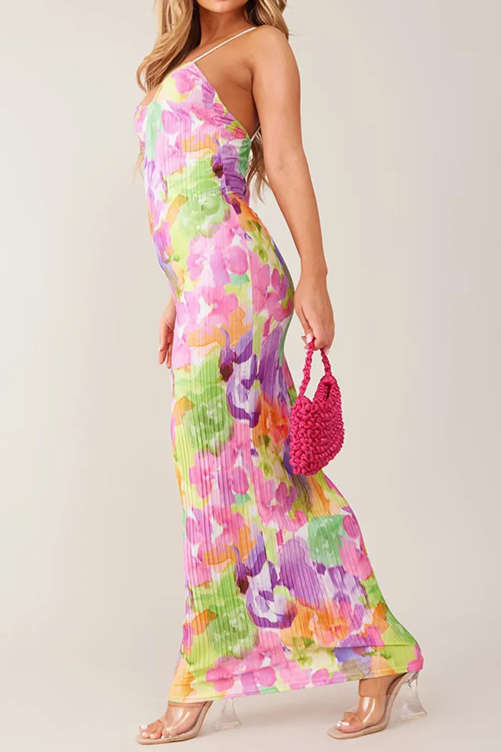 Backless Printed Maxi Cami Dress sold by Gigi Laurent product image thumbnail 2