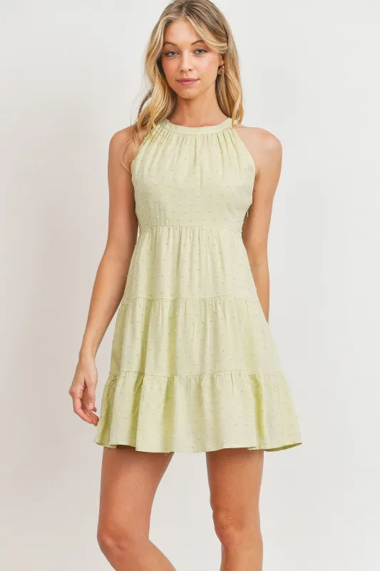 Roundneck Sleeveless Dotted Swiss Dress sold by Gigi Laurent