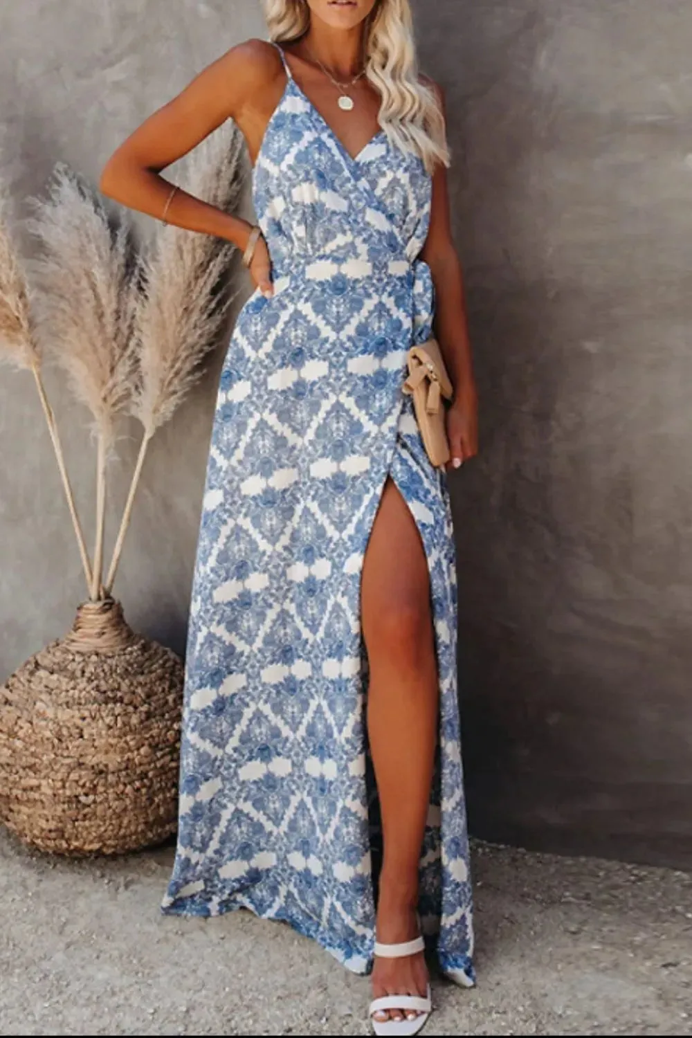 Printed Tied Maxi Cami Dress sold by Gigi Laurent product image thumbnail 2