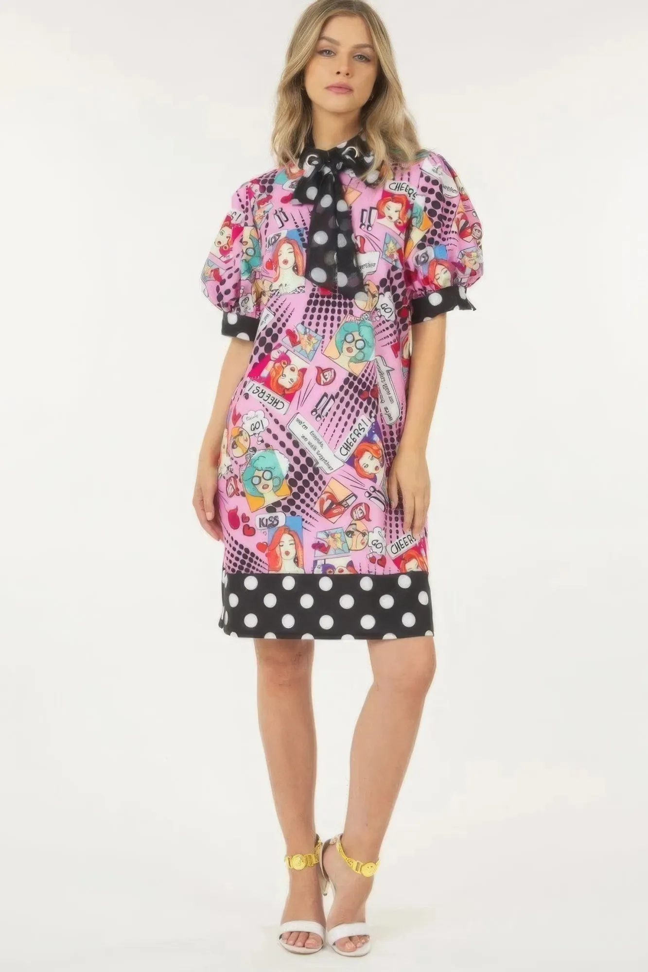 Print Midi Dress With Polka Dot Finish sold by Gigi Laurent product image thumbnail 2