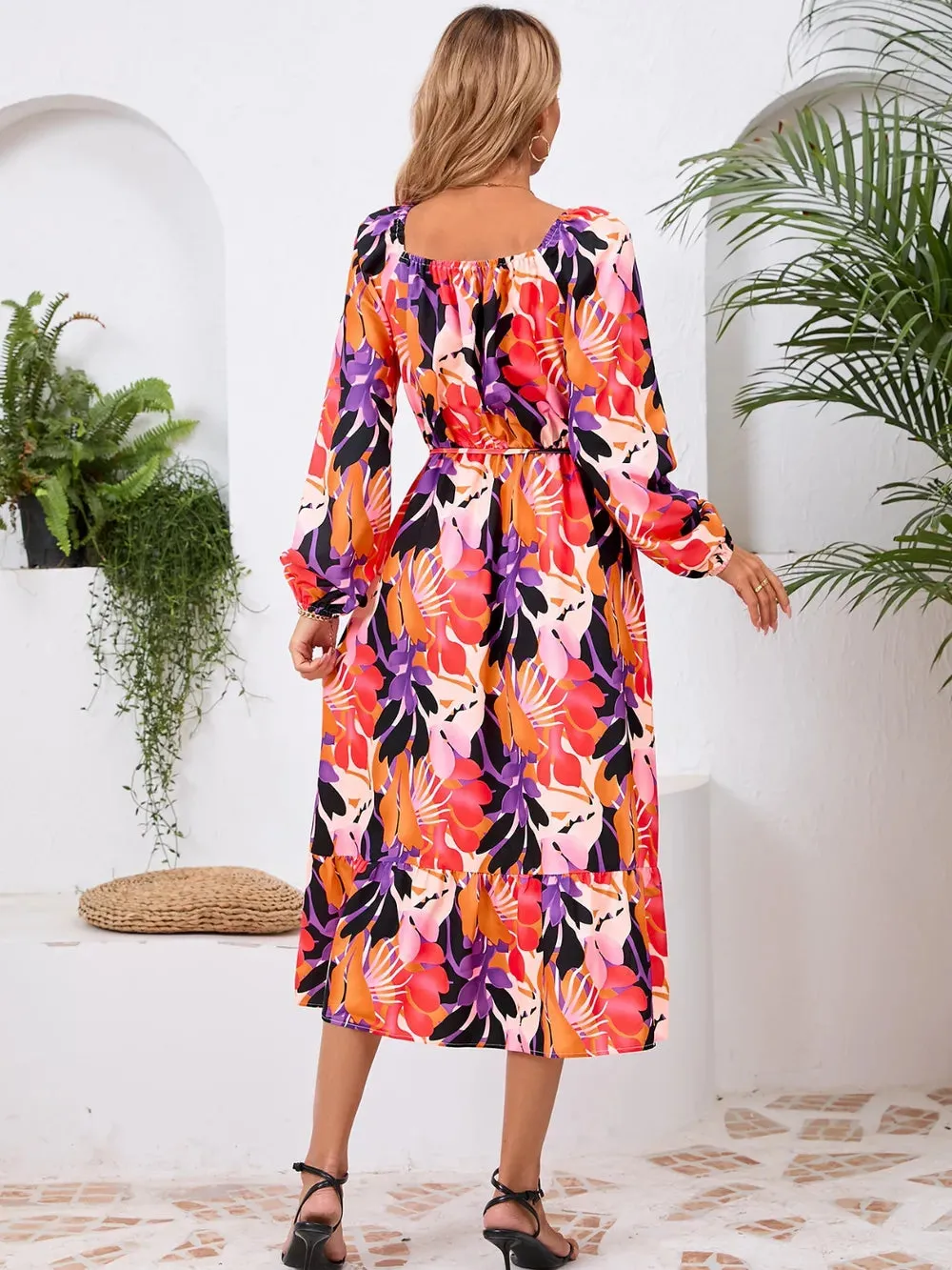 Printed Long Sleeve Midi Dress sold by Gigi Laurent product image thumbnail 2