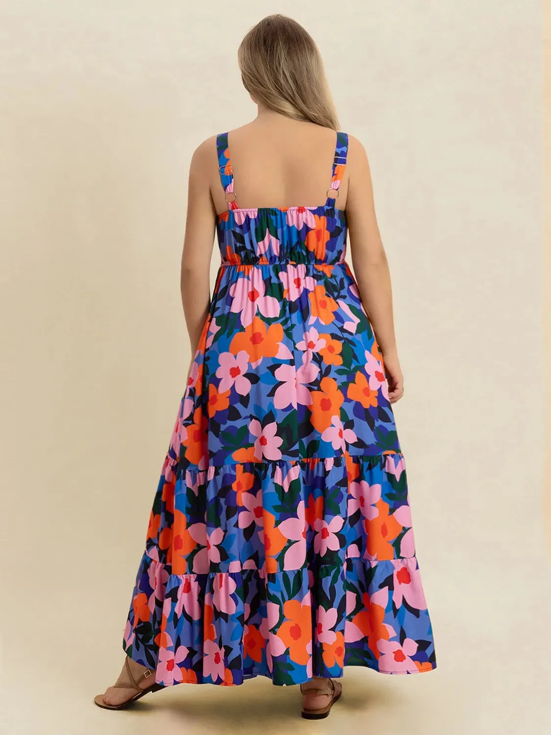 Plus Size Printed Square Neck Cami Dress sold by Gigi Laurent product image thumbnail 5