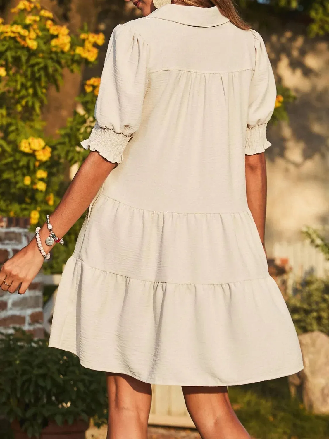 Johnny Collar Short Sleeve Mini Dress sold by Gigi Laurent product image thumbnail 2
