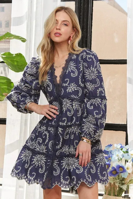 ADORA Puff Sleeve Floral Dress sold by Gigi Laurent product image thumbnail 4