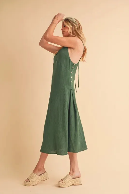 Aemi+Co Side Button Midi Cami Dress sold by Gigi Laurent product image thumbnail 5